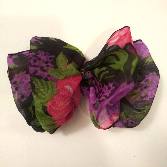 Barrette à Cheveux Vintage Années 80 - Modèle XL Clip Graphique Rose, Style Rétro